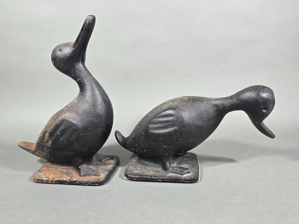2 Cast Iron Ducks