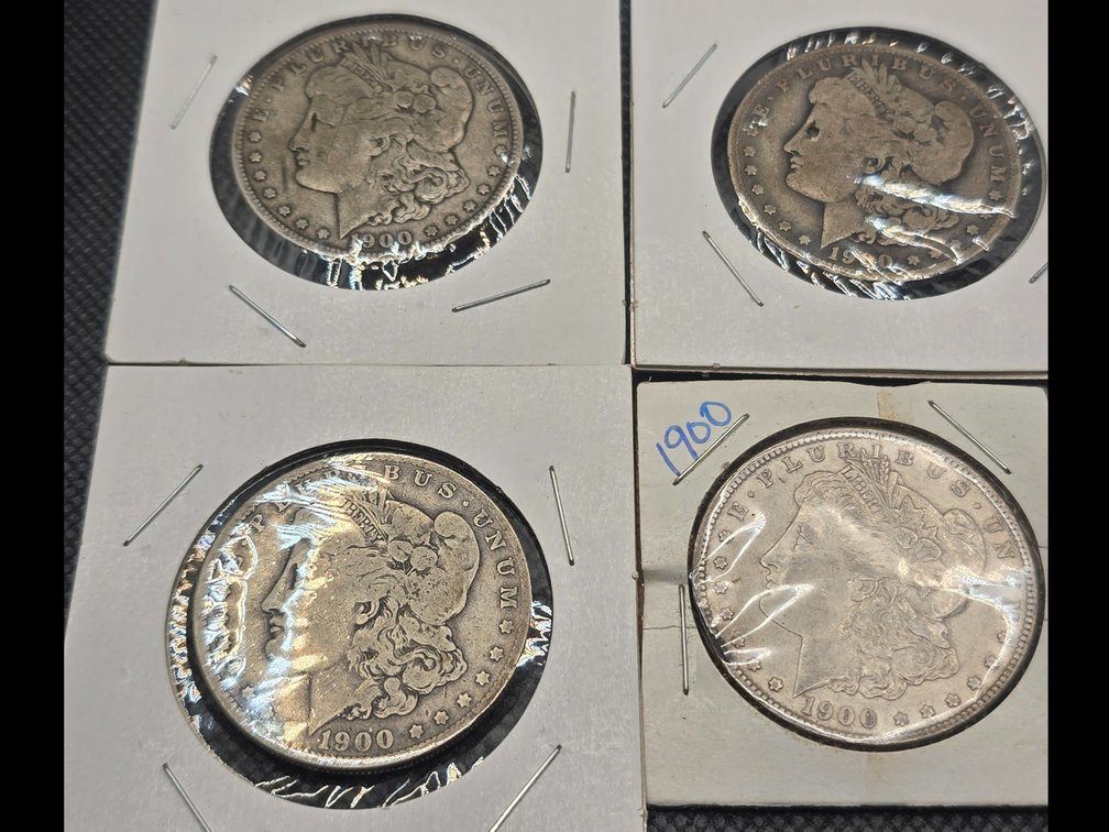 4 Morgan Silver Dollars