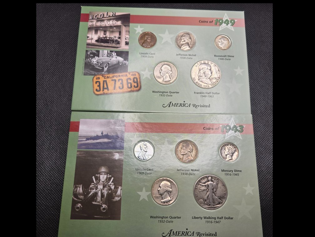 1943 & 1949 Coin Sets
