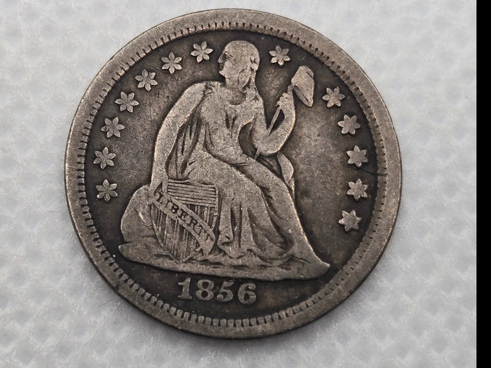 1856 Seated Liberty Half Dime