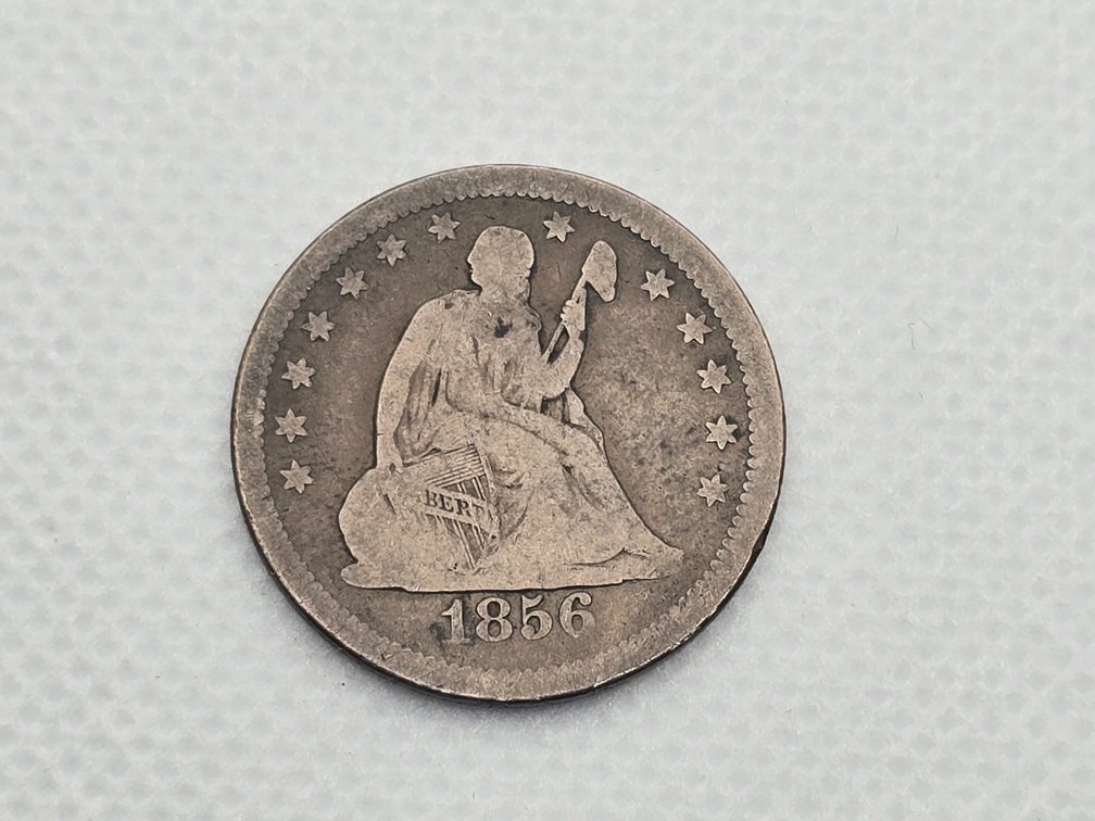 1856 Seated Liberty Quarter Dollar