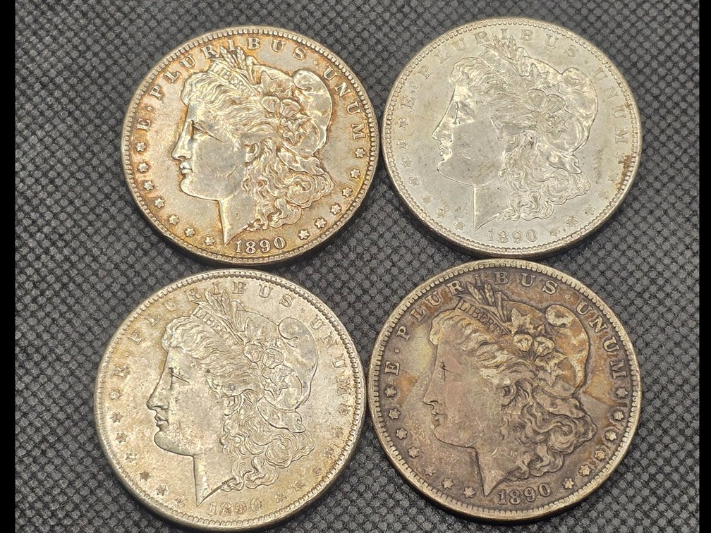 4 Morgan Silver Dollars