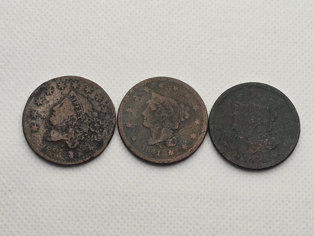 3 Large One Cents