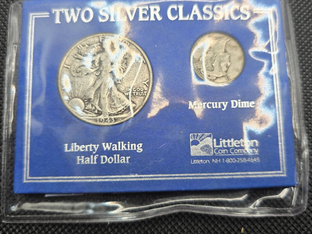 Walking Liberty Silver Dollar & Mercury Dime