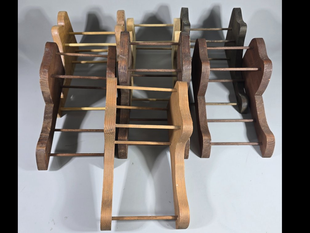 7 Wooden Decoy Pair Stands