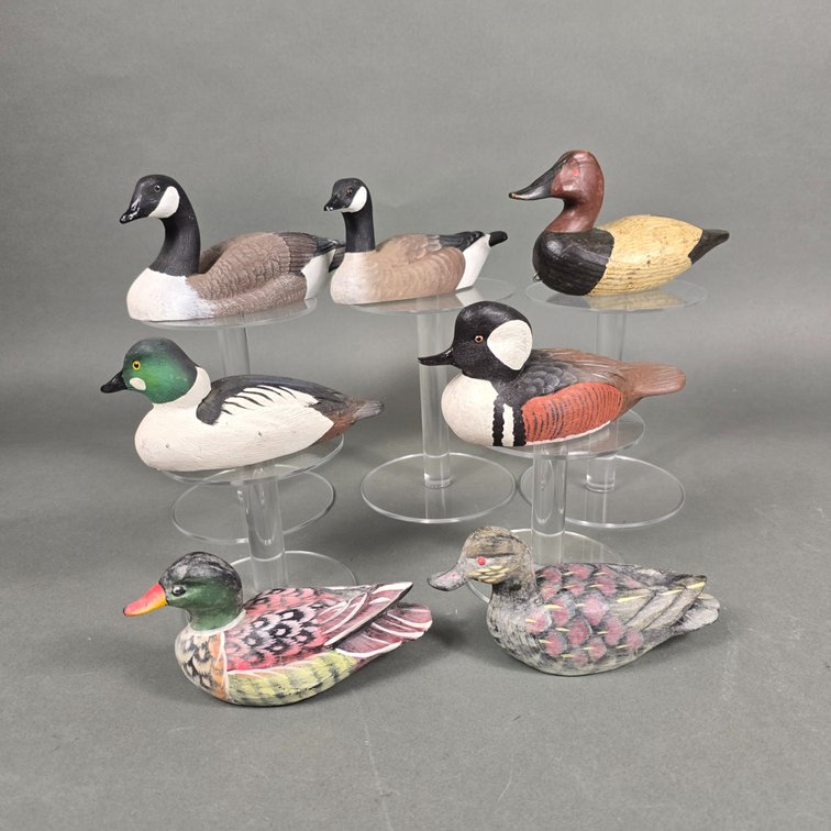 7 Mini Decorative Ducks & Geese