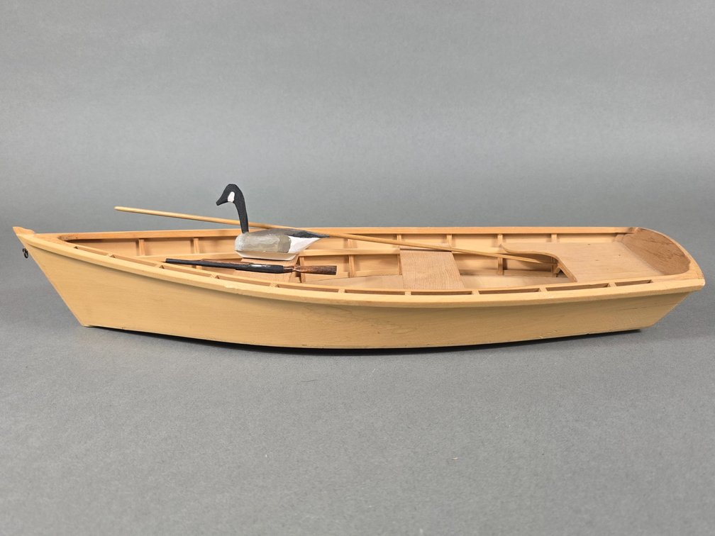 Wooden Model Gunning Boat
