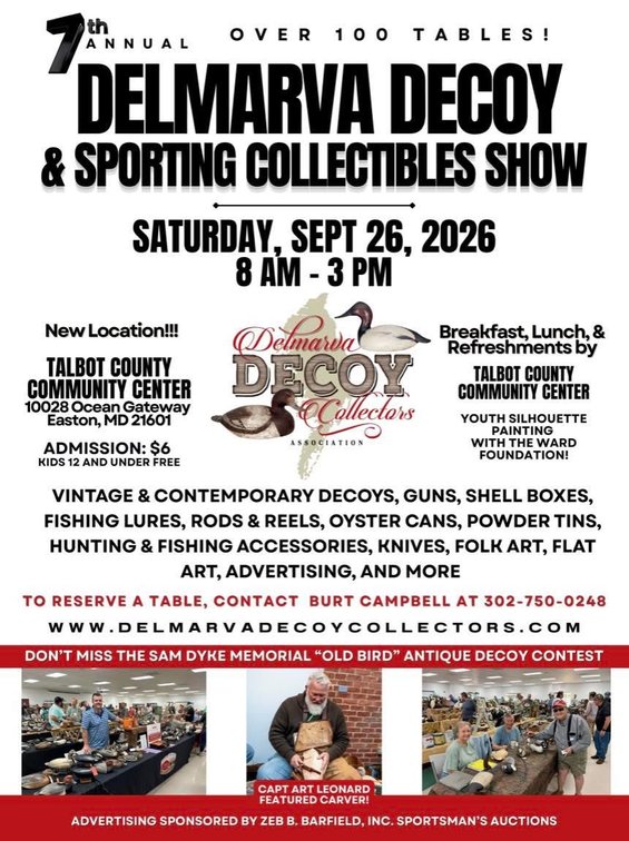 Image for 7th Annual Delmarva Decoy & Sporting Collectibles Show