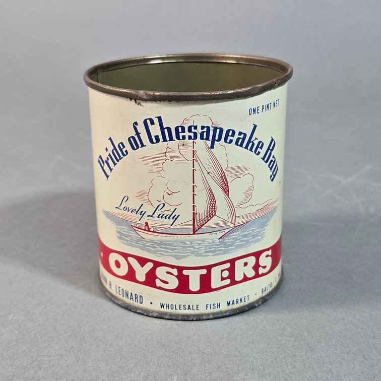 Pride of Chesapeake Bay Brand Oyster Can