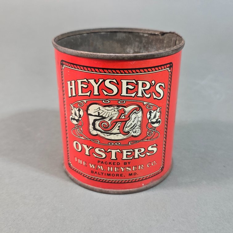 Heyser's Brand Oyster Can