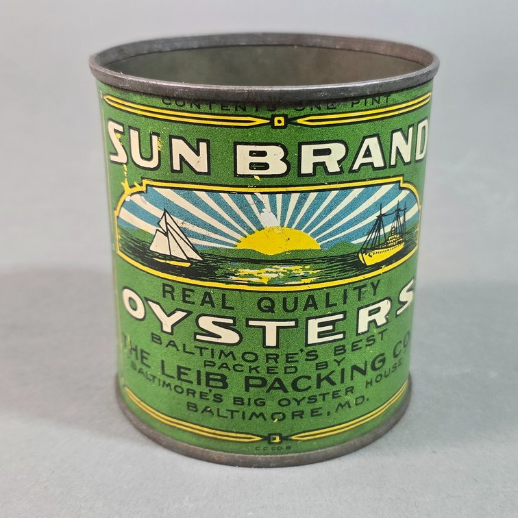Sun Brand Oyster Can
