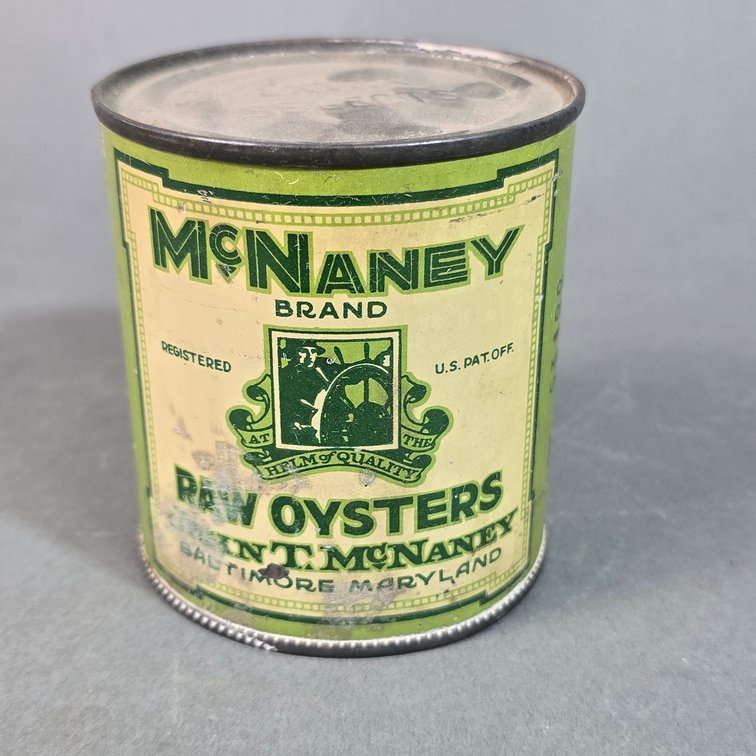 McNaney Brand Oyster Can
