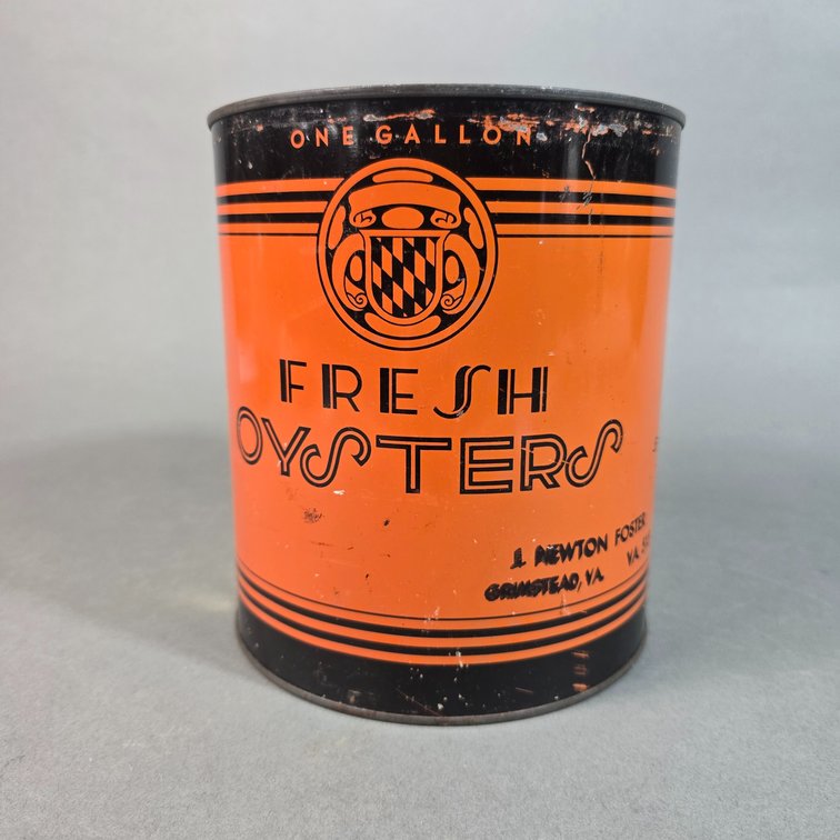 J. Newton Foster Brand Oyster Can