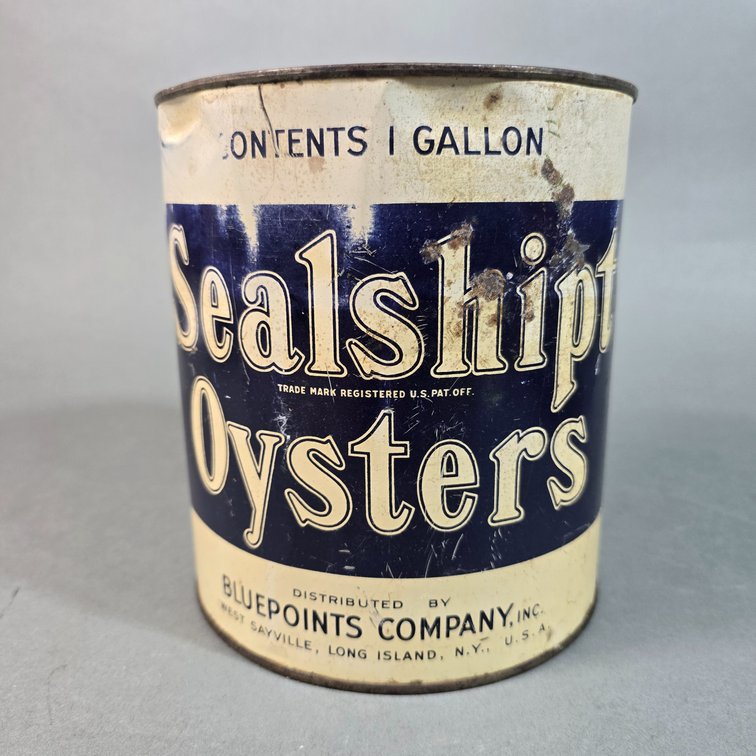 Sealship Brand Oyster Can