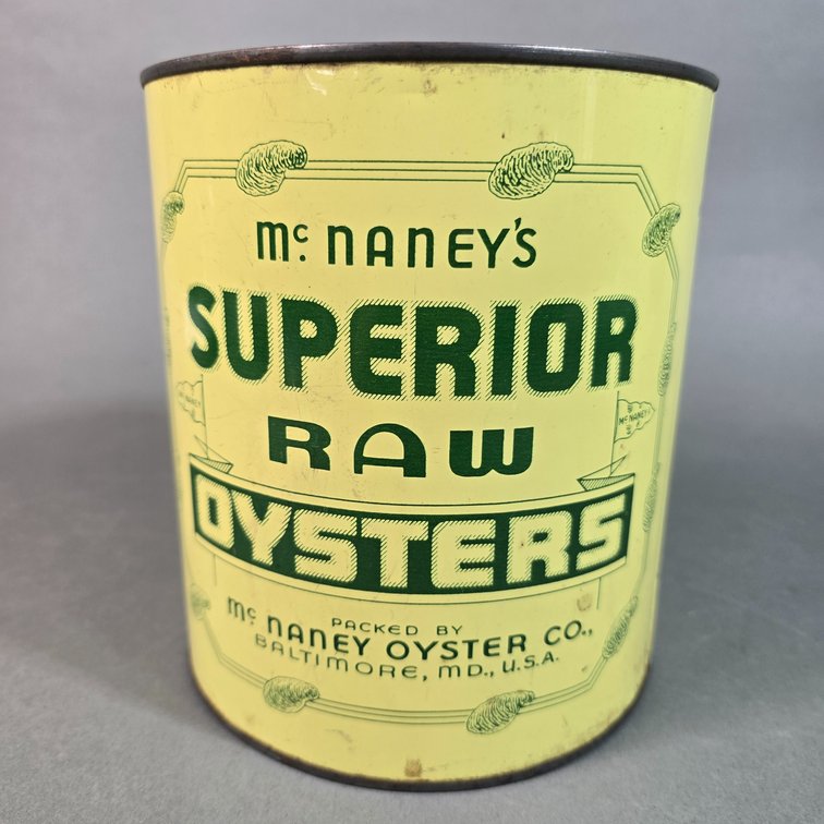 McNaney's Superior Brand Oyster Can