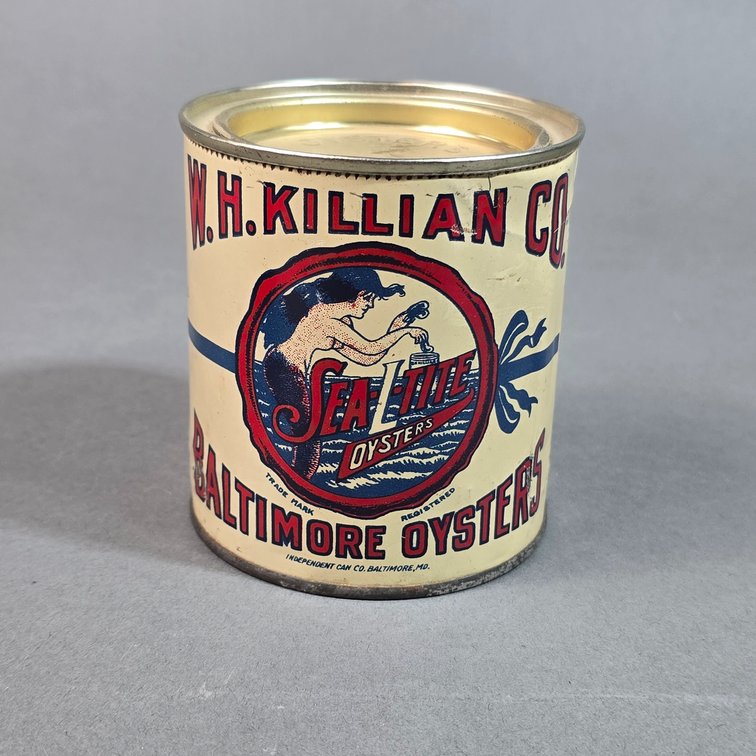 W. H. Killian "Sea-L-Tite" Oyster Can