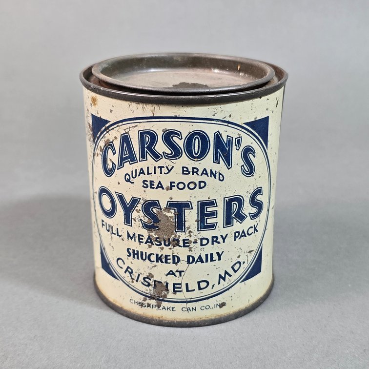 Carson's Brand Pint Oyster Can