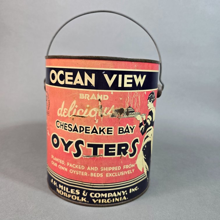 Ocean View Brand Bail Oyster Can