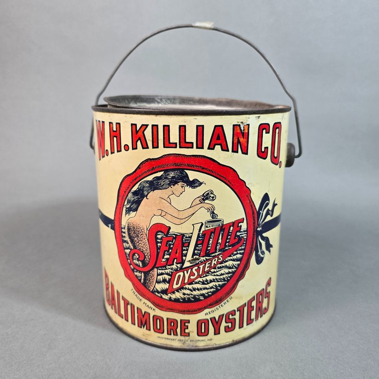 W. H. Killian "Sea-L-Tite" Brand Oyster Can