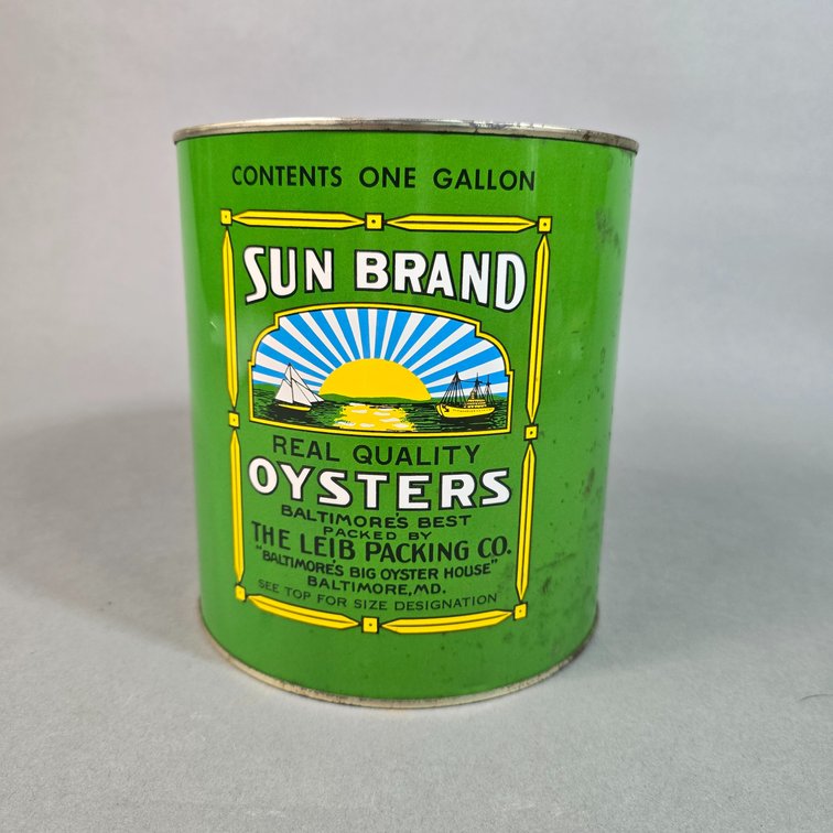 Sun Brand Oyster Can