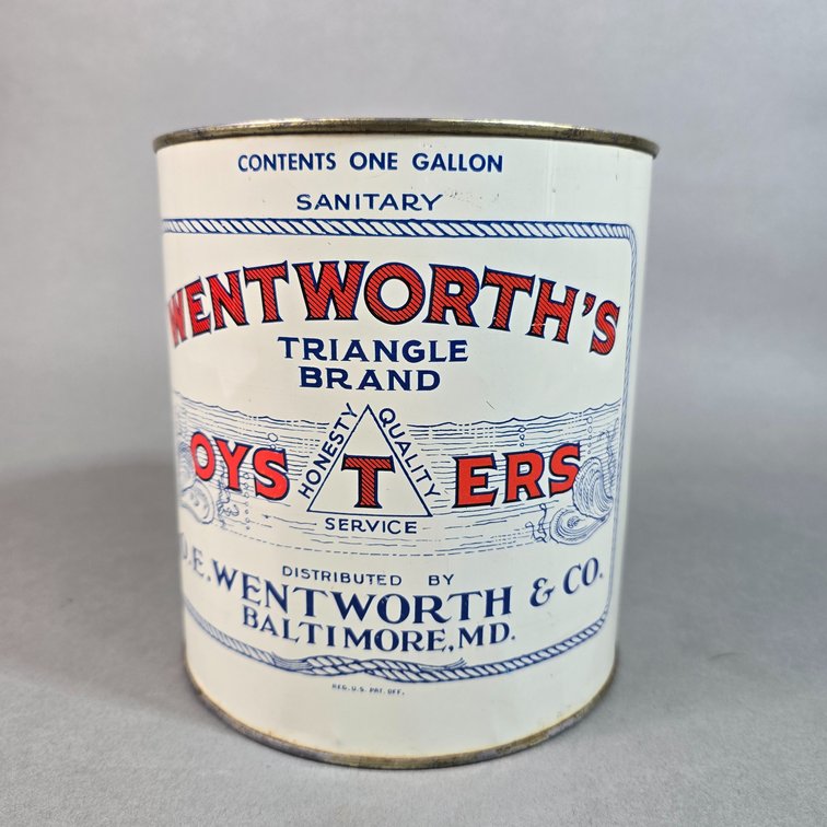 Wentworth's Triangle Brand Oyster Can