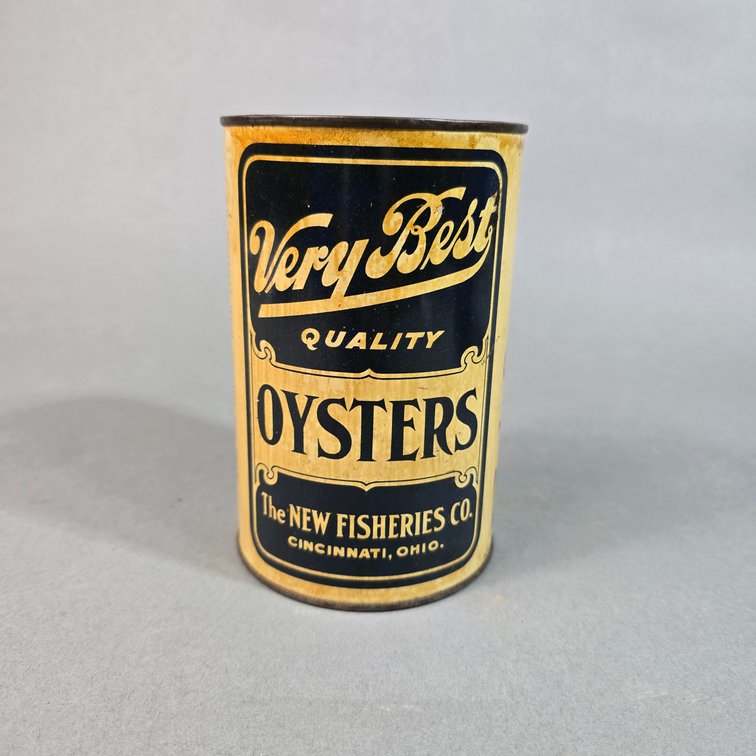 New Fisheries Co. Oyster Can