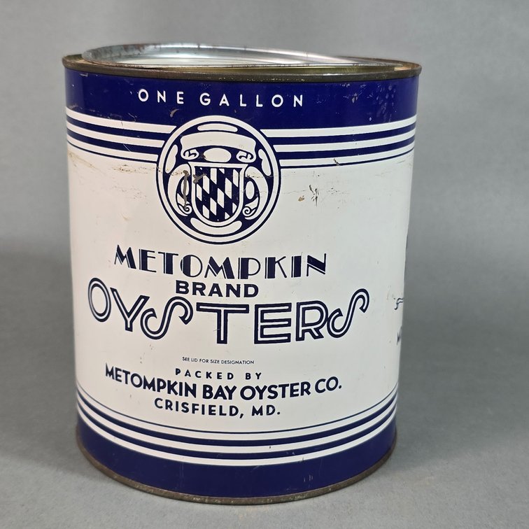 Metompkin Brand Oyster Can
