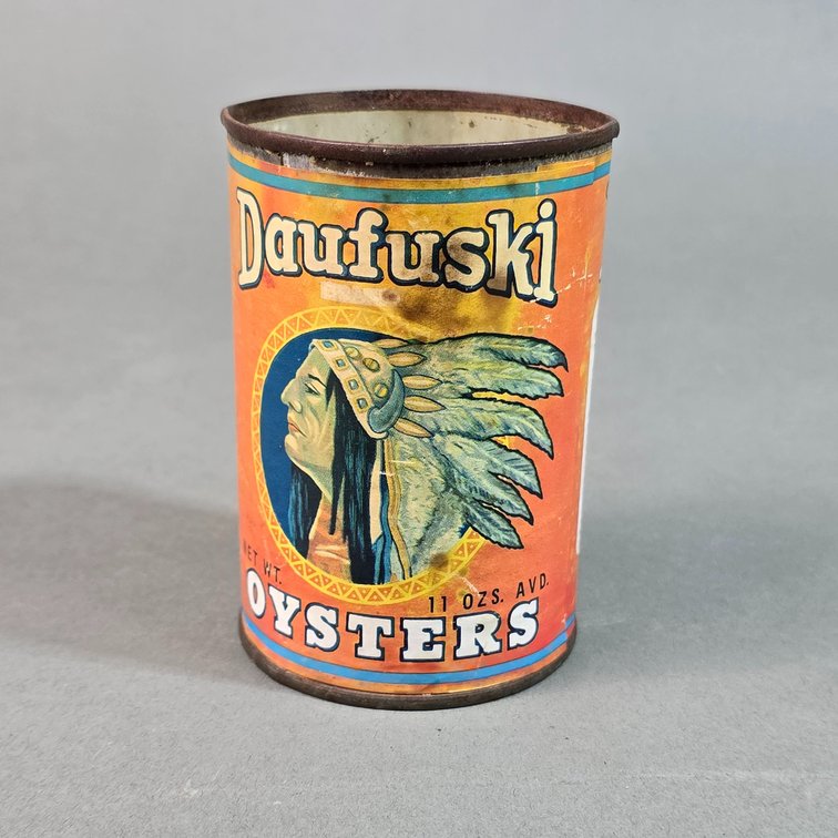 Daufuski Brand Paper Label Oyster Can