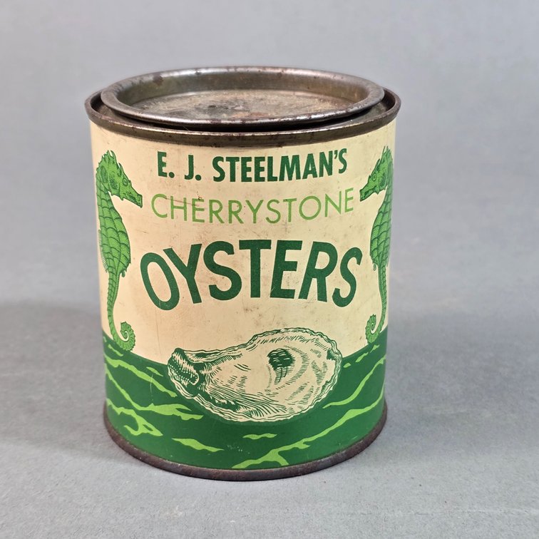 E. J. Steelman Brand Pint Oyster Can