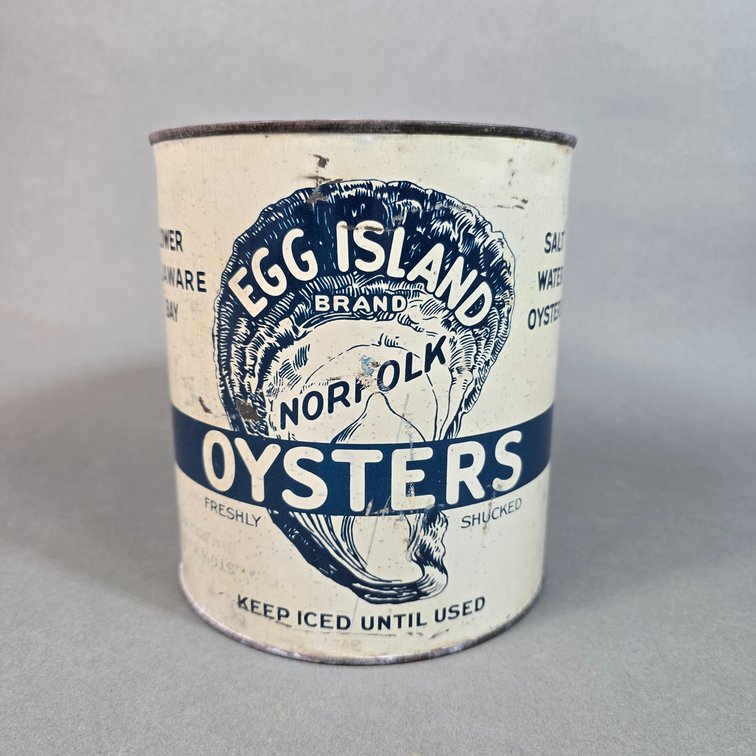 Egg Island Brand Oyster Can