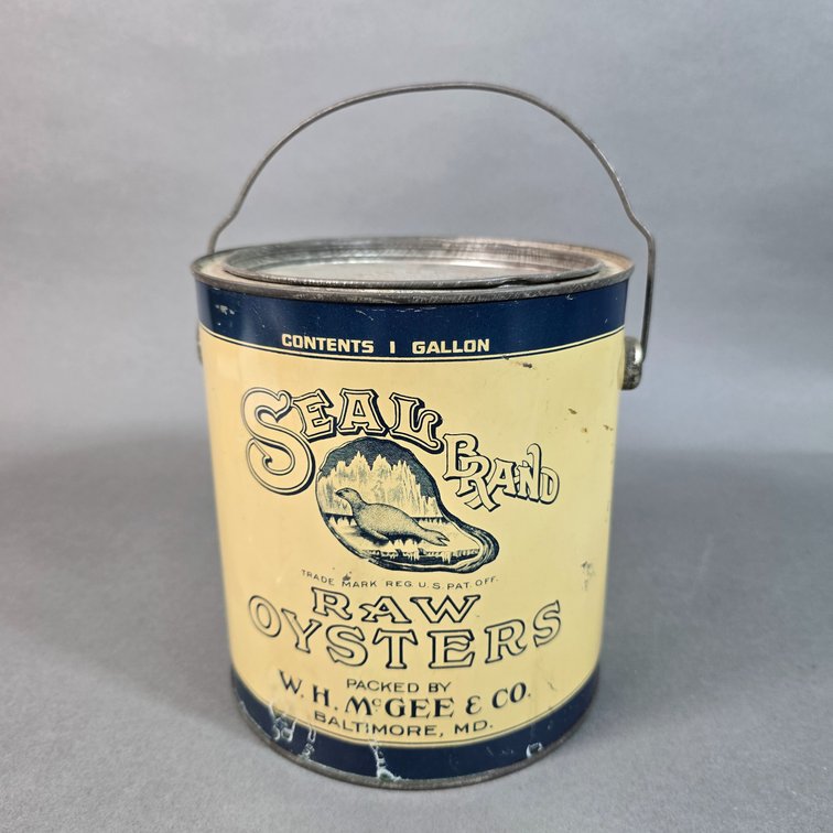Seal Brand Bail Handle Oyster Can