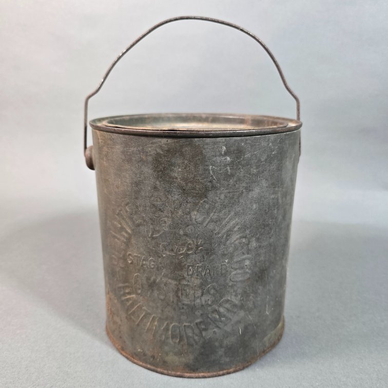 EXTREMELY RARE Planters Bail Oyster Can
