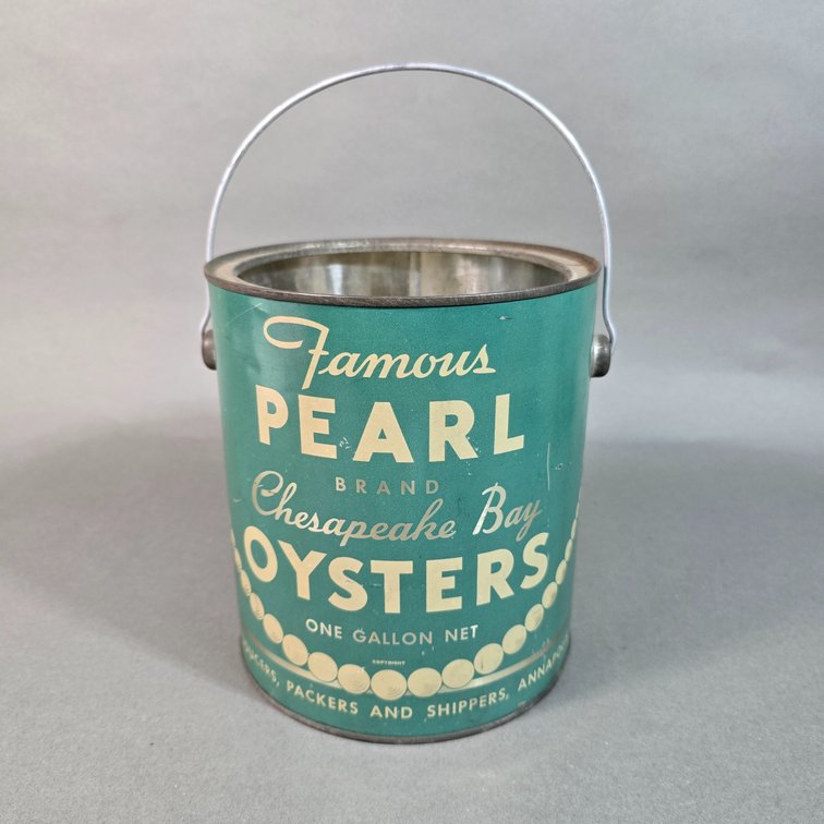 Pearl Brand One Gallon Bail Oyster Can