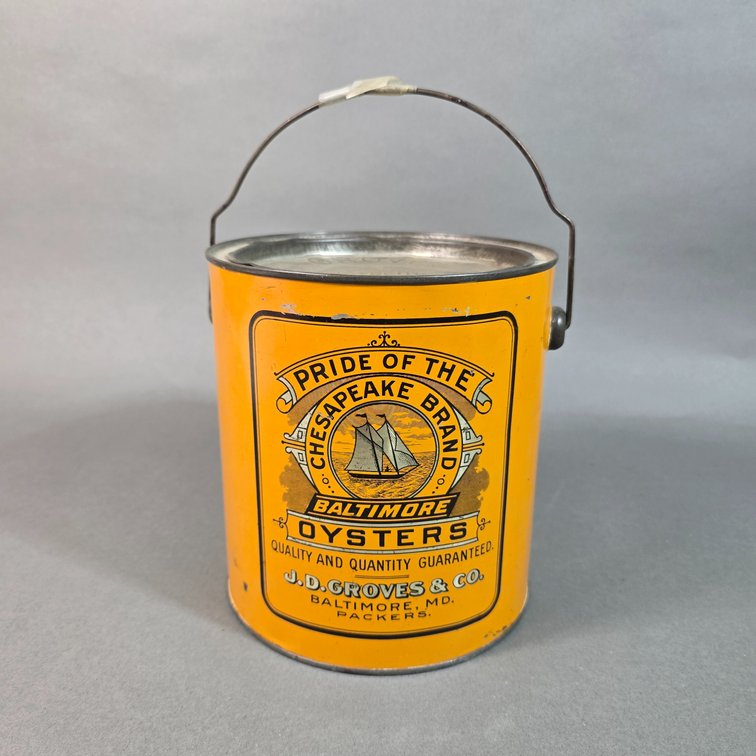 Pride of the Chesapeake Brand Oyster Can