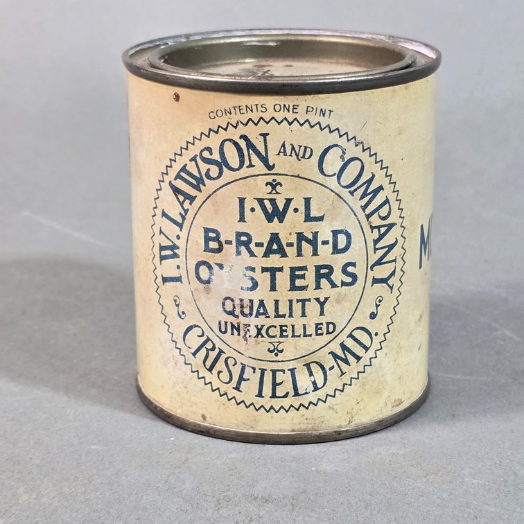 I-W-L Brand Oyster Can