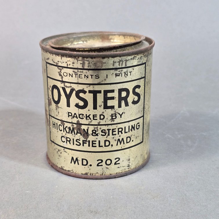 Hickman & Sterling Brand Oyster Can