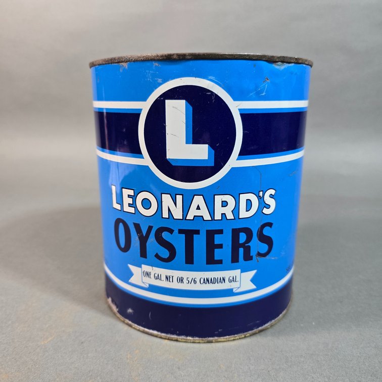Leonard's Brand Oyster Can