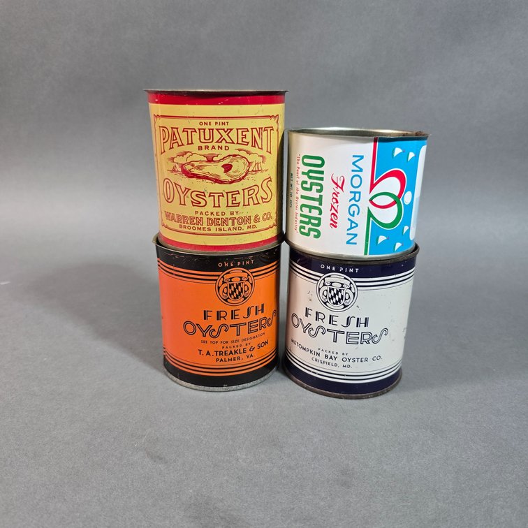 4 Pint & 10oz Oyster Cans