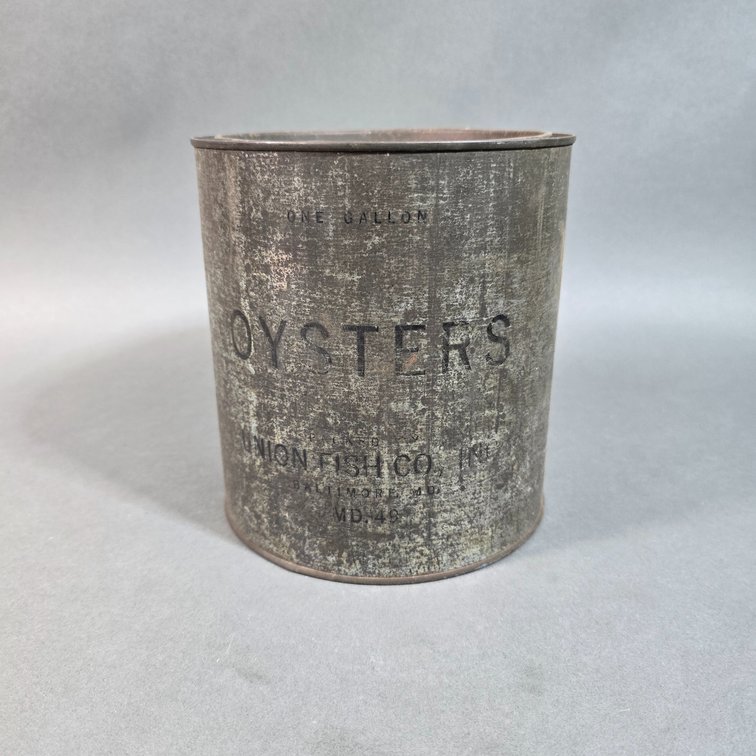 Union Fish Co. Baltimore,  MD Oyster Can