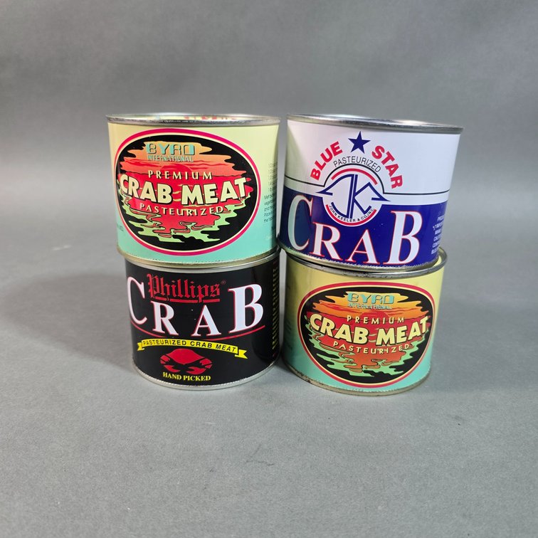 4 Crab Meat Cans