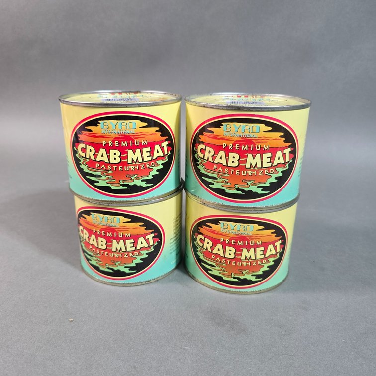 4 Crab Meat Cans