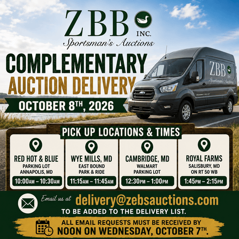 Image for Complementary Delivery from Two Day Fall Auction 2026