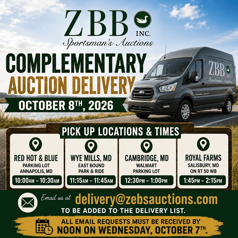 Image for Complementary Delivery from Two Day Fall Auction 2026