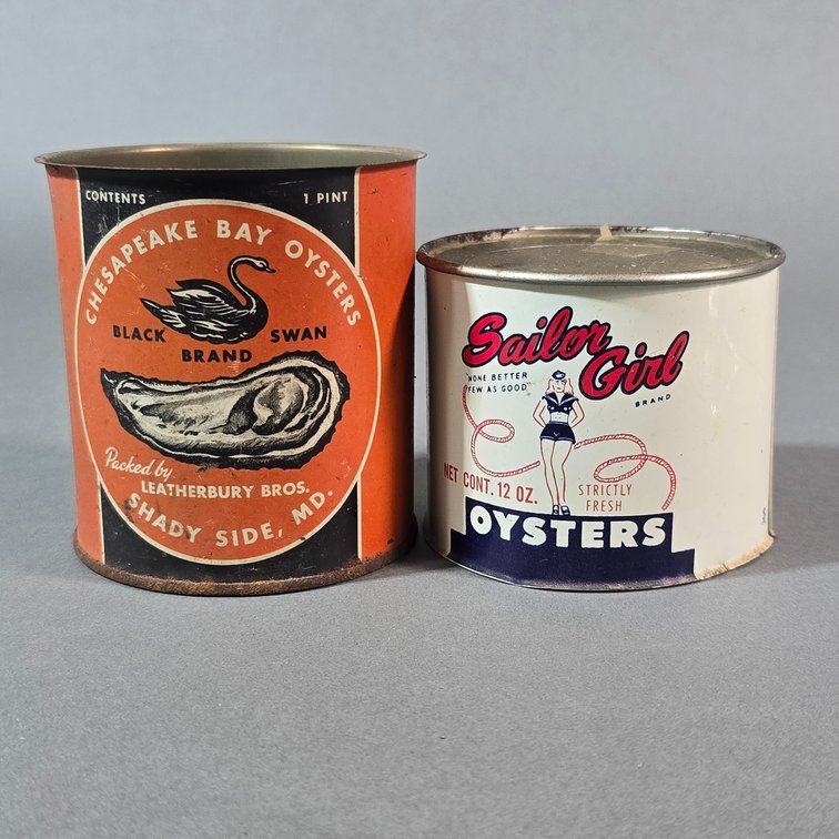Black Swan  & Sailor Girl Oyster Cans