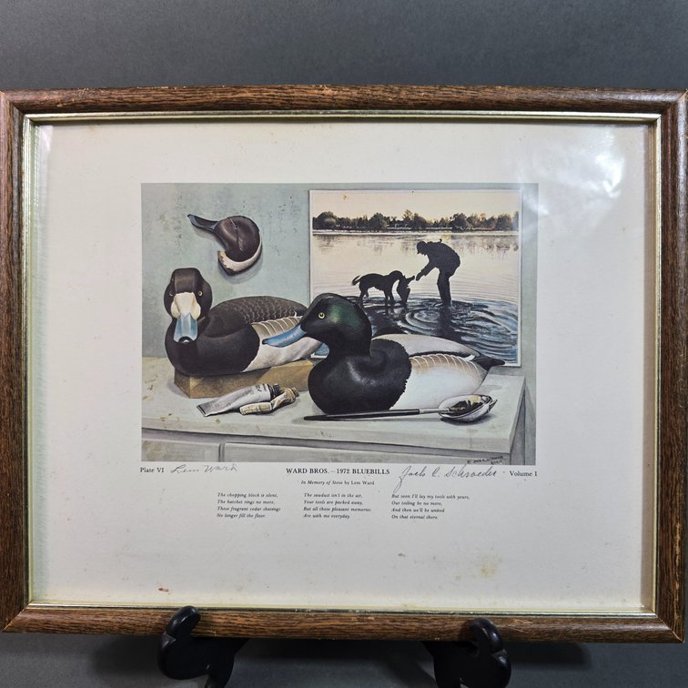 Jack Schroeder,  Print of Ward Bros. Decoys