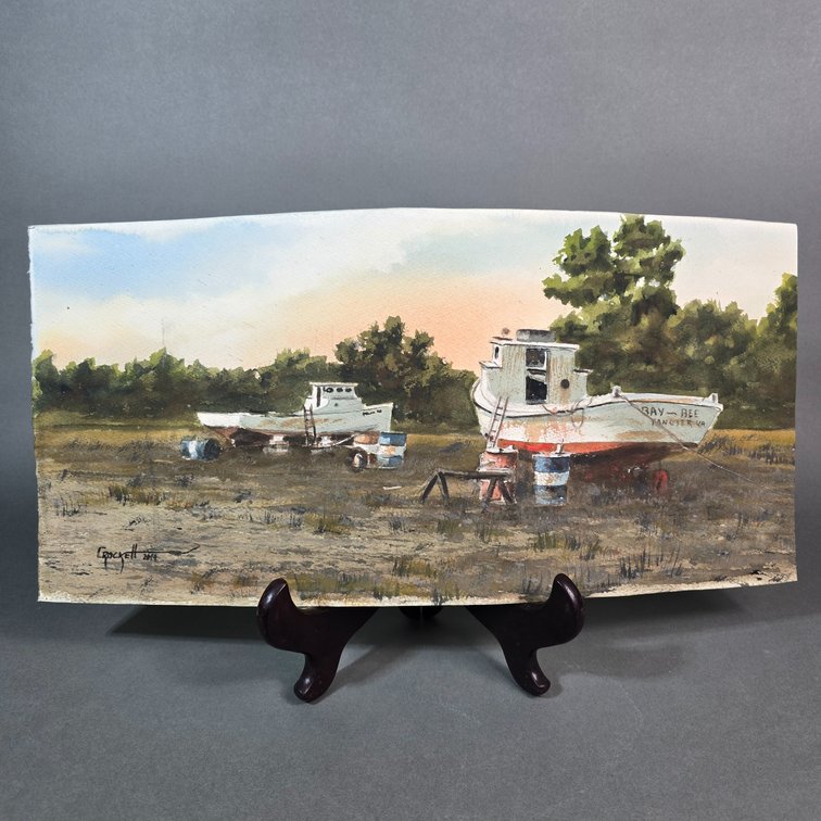 Willie Crockett,  Onancock,  VA Original Watercolor