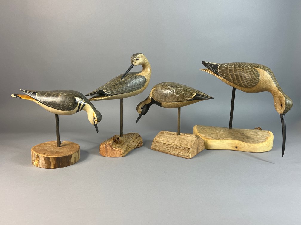 H V Shourds, New Jersey, Shorebird Lot of Four