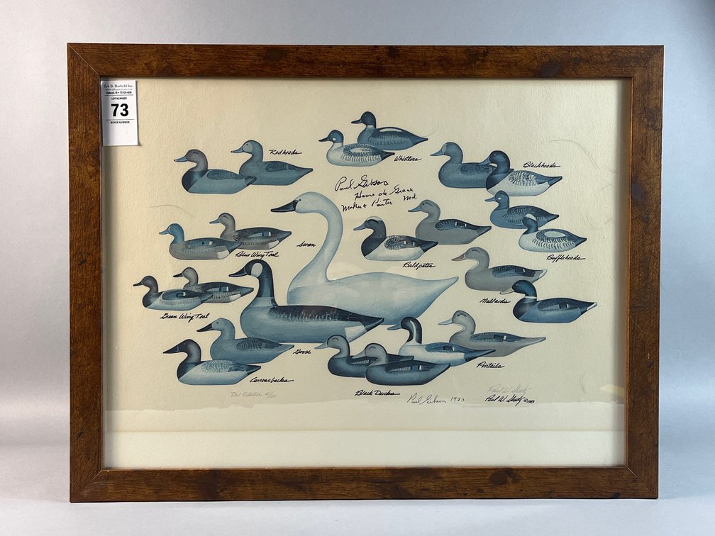 Paul Schertz, Bear, DE, Paul Gibson Decoy Print