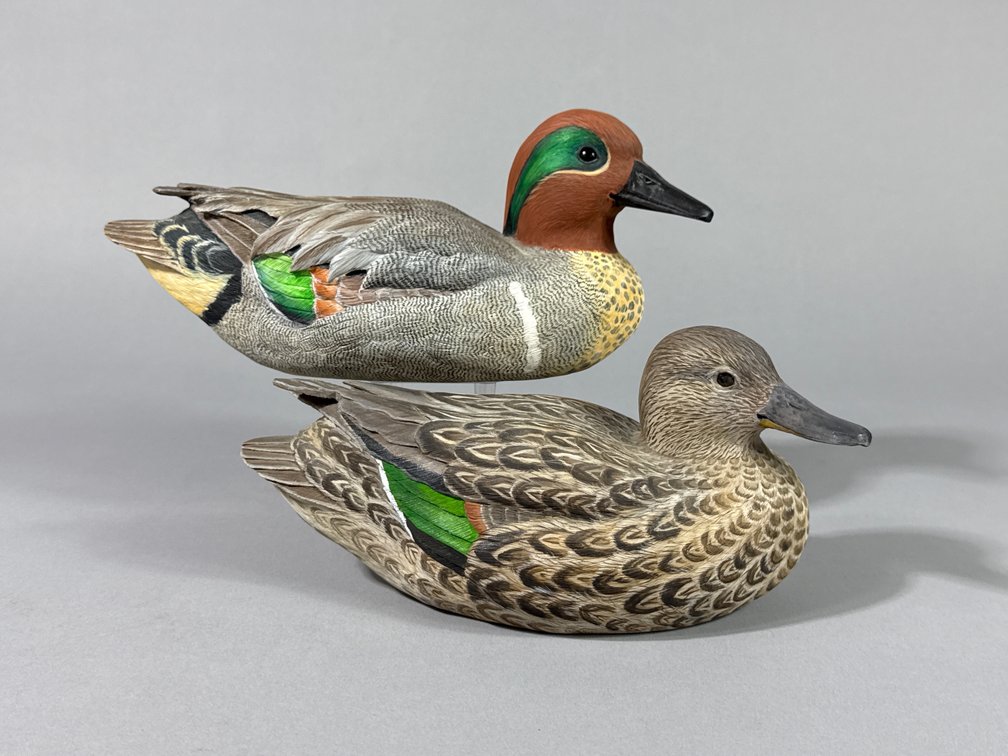 D B Simmons, Green Wing Teal Pair