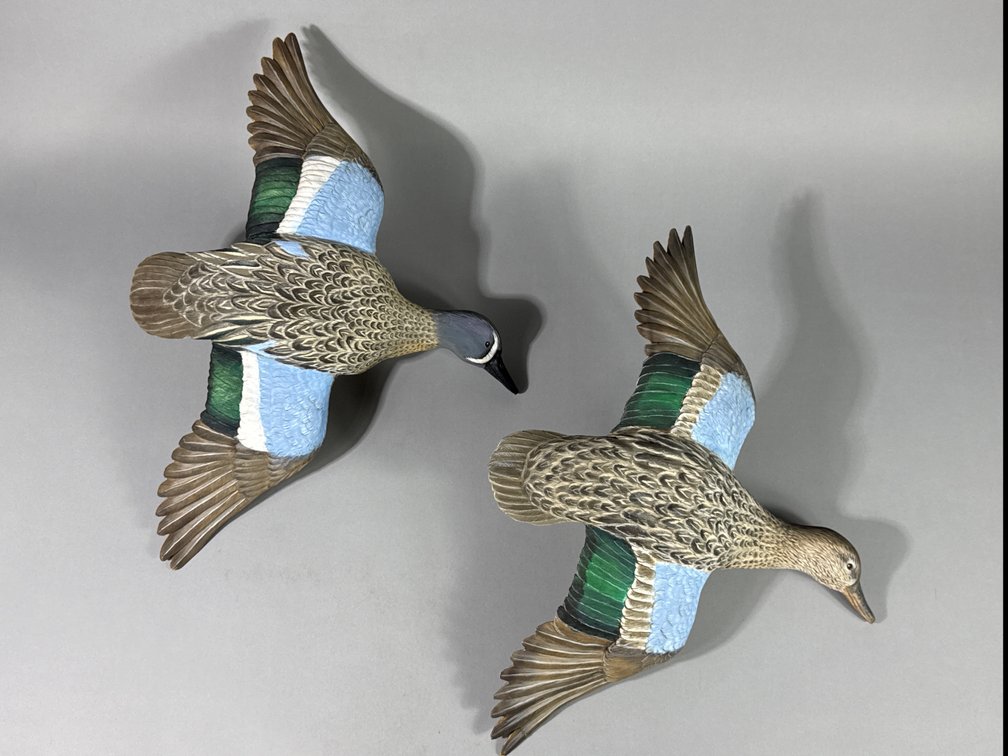 D B Simmons, Blue Wing Teal Pair
